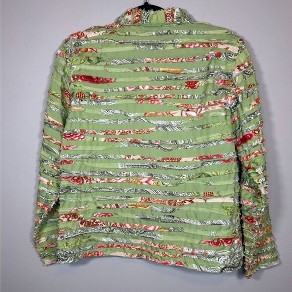 vintage green button up jacket - Picture 2 of 3